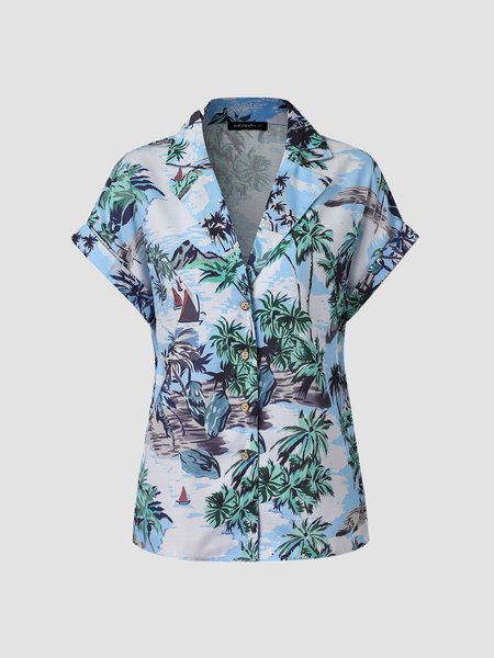 

Short Sleeve Holiday Shirts & Tops, Multicolor, Shirts & Blouses