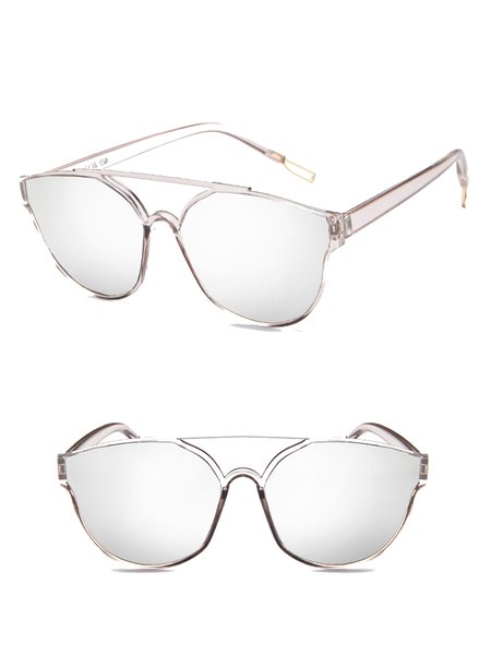 

Big frame ladies trendy Glasses, Silver, Sunglasses