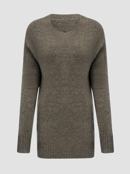 

Vintage Casual Sweater, Gray-brown, Sweaters