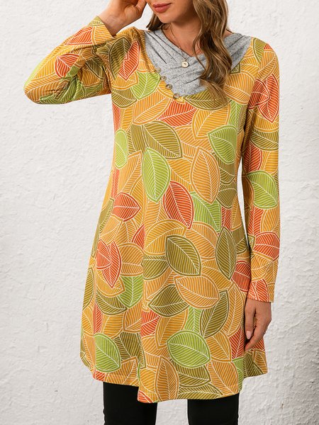 

Casual Cotton Blends Dresses, Yellow, Mini Dresses