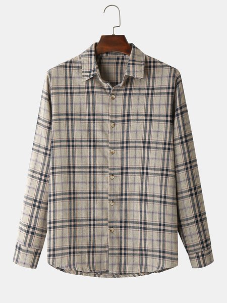 

Casual Plaid Shirts & Tops, Gray, Men's shirts