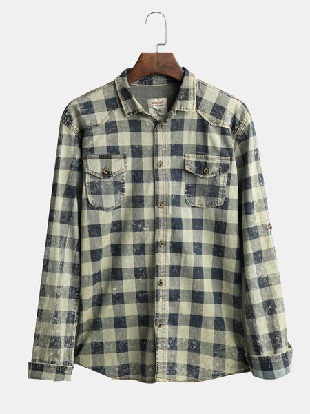 

Denim Solid Shirts & Tops, Grey-blue, Men's shirts