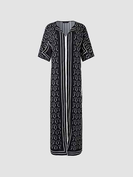 

Dresses, Black-white, Casual Dresses