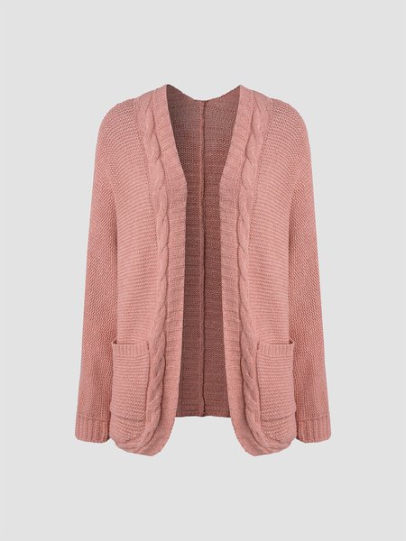 

Solid Collarless Loosen Sweater, Red, Sweaters