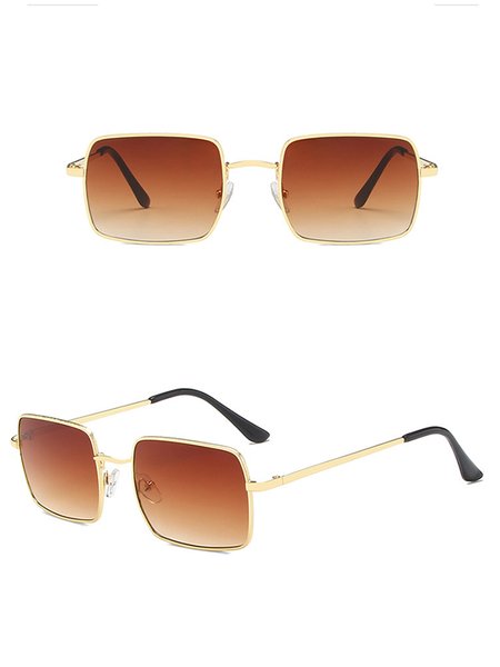 

Metal frame Glasses, Brown, Sunglasses