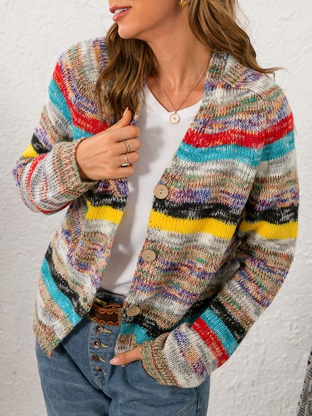 

Statement Acrilico Giubbotto, Striscia, Cardigans