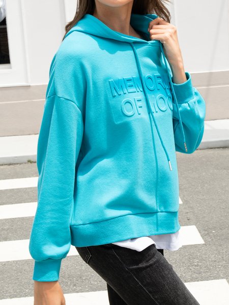 

Shift Long Sleeve Casual Hoodie, As picture, Hoodies and Sweatshirts