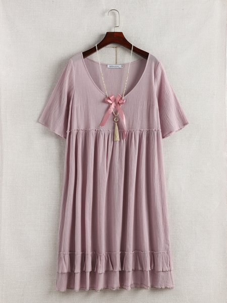 

Casual Weaving Dress, As picture, Dresses