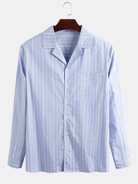 

Shirt Collar Cotton Casual Shirts & Tops, As picture, Men's shirts