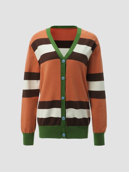 

Vintage Casual Long Sleeve Sweater, Light coffee, Sweaters