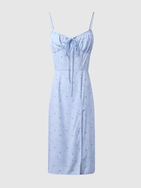 

Elegant Weaving Dress, Lightblue, Midi Dresses