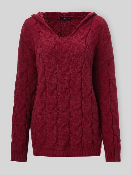 

Acrylic Sweater, Wine red, Knitwear & Sweaters