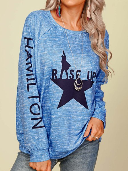 

casual long sleeve shift shirts & tops, Blue, Tops