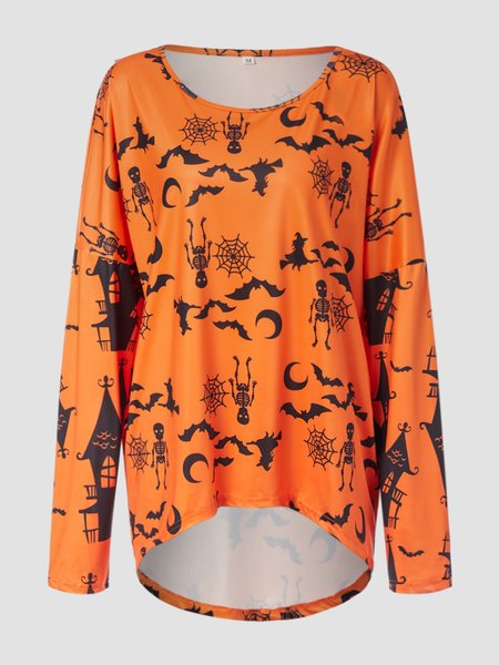 

Casual Shirts & Tops, Orange, Long sleeve tops