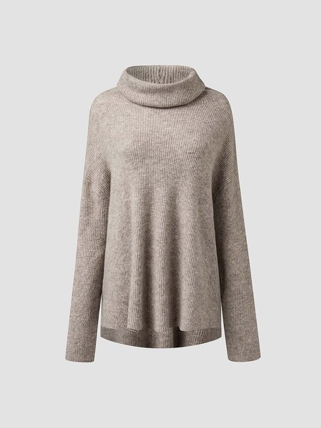 

Casual Household Daily Vintage Cowl Neck Sweater, Gray, Sweaters