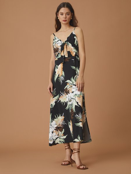 

Elegant Weaving Dress, Black, Maxi Dresses