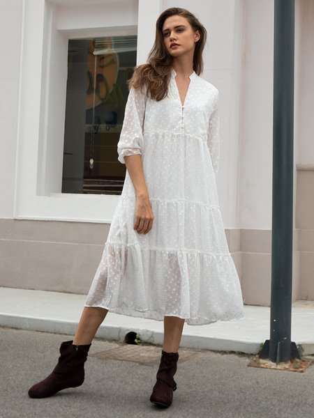 

Midi Dresses Date Holiday Dress, As picture, Midi Dresses
