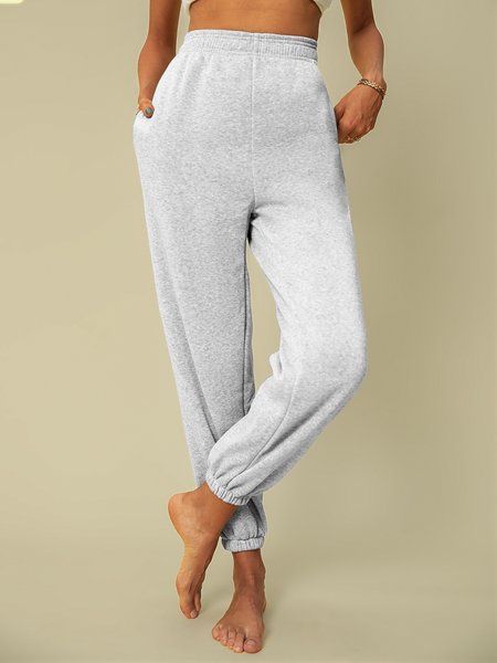 

Cotton-Blend Sports Pants, White, Sport Pants