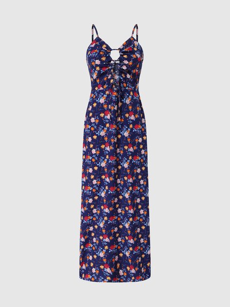 

Floral Spaghetti Dress, As picture, Maxi Dresses