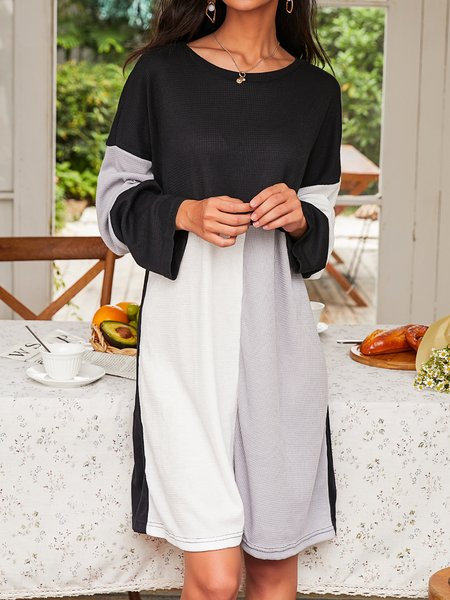 

Simple Cotton Dresses, Gray, Midi Dresses