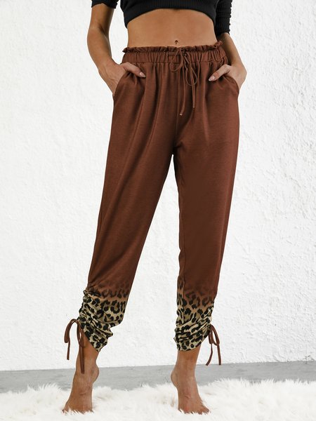 

arancia Leopardo Allentare Sportivo Pantaloni, Pants