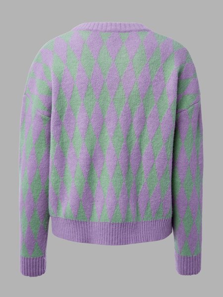 

Cotton Regular Fit Round Neck Cardigan, Gray purple, Cardigans