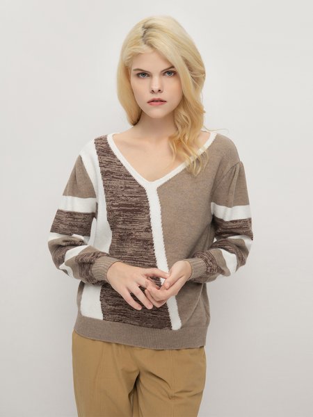 

Loosen Acrylic Casual Daily Pullover, As picture, Pullovers