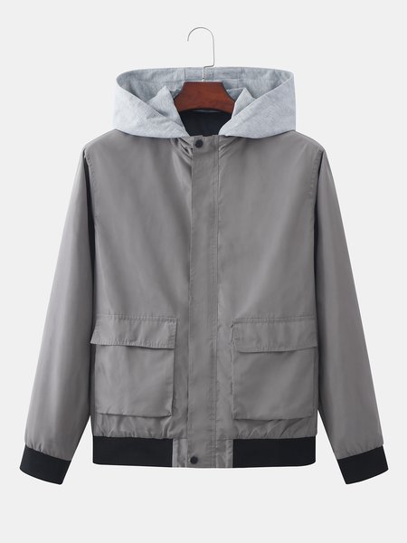 

Cotton-Blend Jackets, Light gray, Jackets & Coats