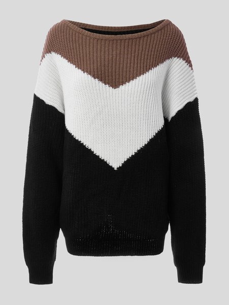 

Cotton Off Shoulder Sweater, As picture, Sweater Dresses