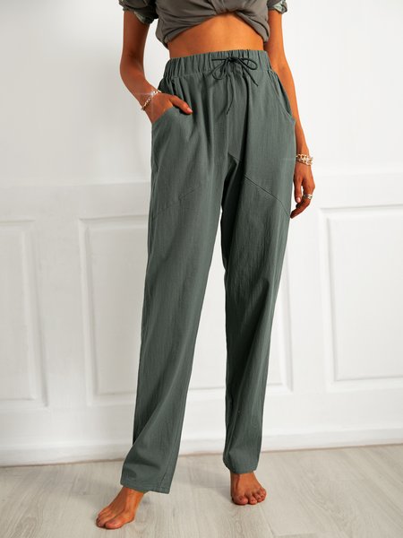 

Plain Pants, As picture, Pants