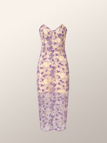 

Floral Lace Cami Dress, As picture, Maxi Dresses