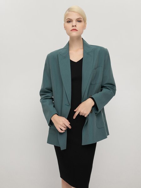 

Casual Shawl Collar Blazer, As picture, Blazers