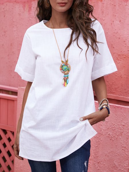 

Shirts & Tops, White, T-Shirts