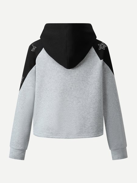 

Hooded Star Casual Sweatshirt, Black-grey, Hoodies & Sweatshirts