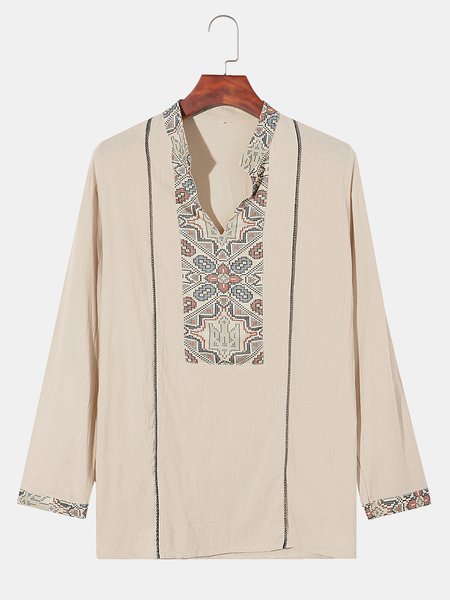 

Color-Block Shirts & Tops, Khaki, Men's shirts
