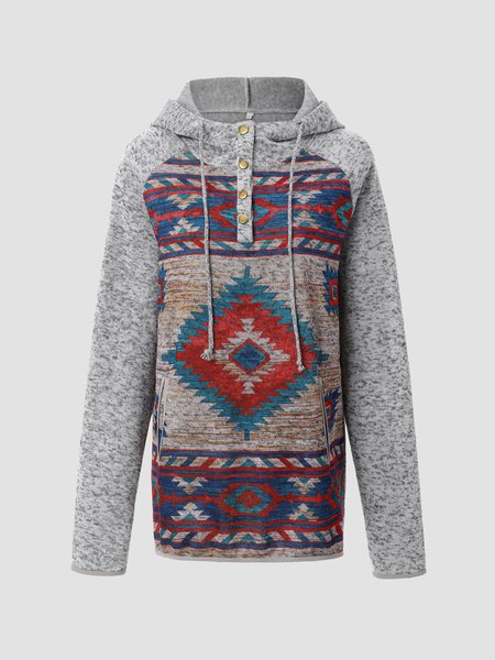 

Vintage Casual Household Outdoor Daily Casual Cotton Blends Sweatshirt, Gray, Hoodies & Sweatshirts