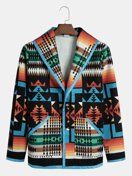 

Tribal Long Sleeve Outerwear, Multicolor, Jackets & Coats