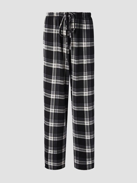 

Vintage Casual Pants, Black-white, Pants