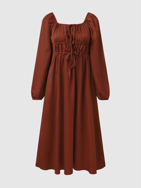 

Regular Fit Weaving Dress, Orange, Mini Dresses