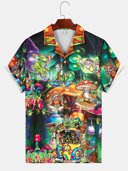 

Printed Shirts, Green, Shirts ＆ Blouse