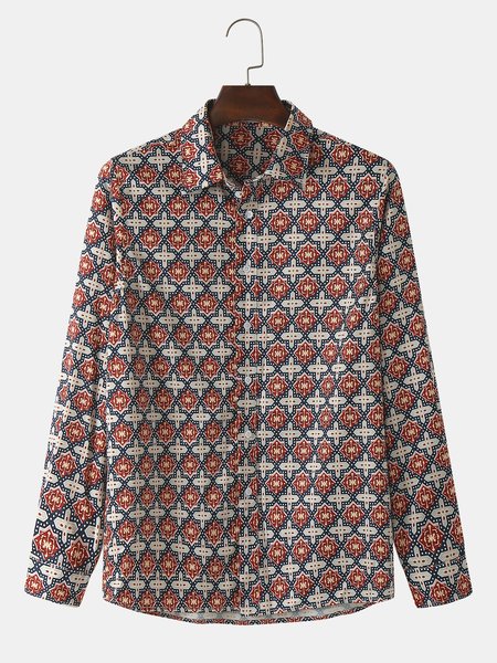 

Casual Shirt Collar Shirts & Tops, Wine red, Men's shirts