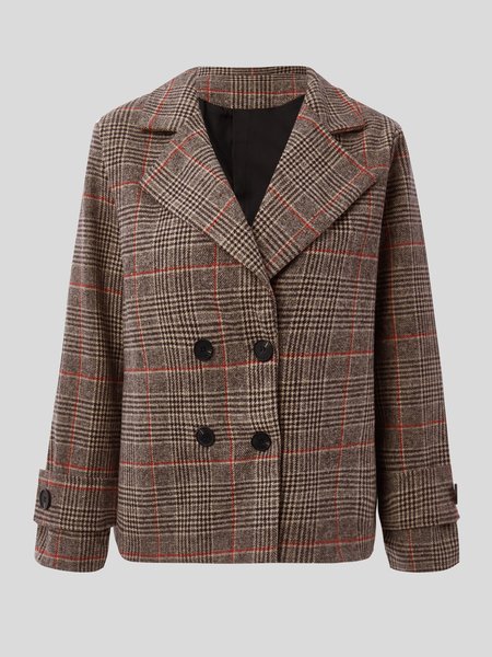 

Casual Lapel Non-Stretch Work Coat, Khaki, Coats