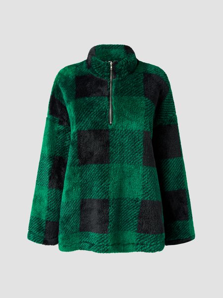 

Lady Loosen Fluff/Granular Fleece Fabric Sweatshirt, Green, Sweatshirts & Hoodies