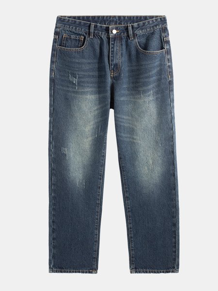 

Denim Washed Pants, Denim blue, Bottoms