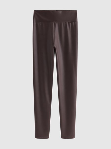 

Skinny Pu Leather Leggings, Coffee, Leggings