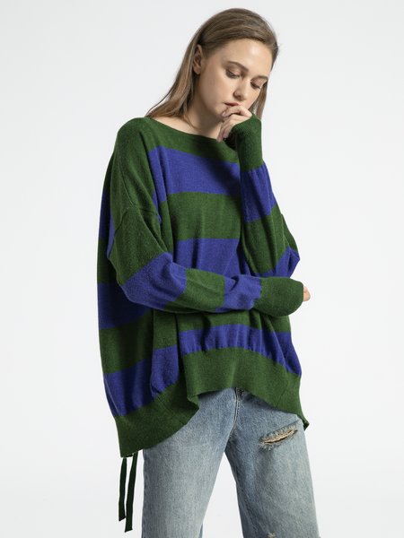 

Shift Stripes Long Sleeve Work Sweater, As picture, Cardigans