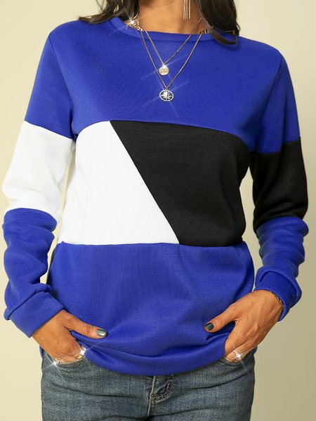 

Cotton Vintage Long Sleeve Sweatshirts, Blue, Hoodies & Sweatshirts