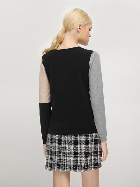 

Casual Regular Fit Acrylic Pullover, As picture, Pullovers
