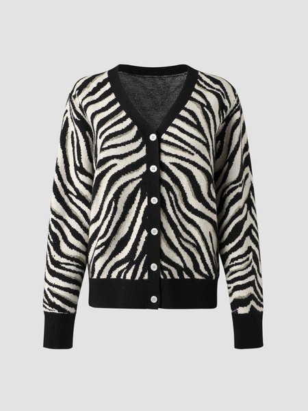 

Household Daily Vintage Casual Sweater, Zebra-stripe, Sweaters