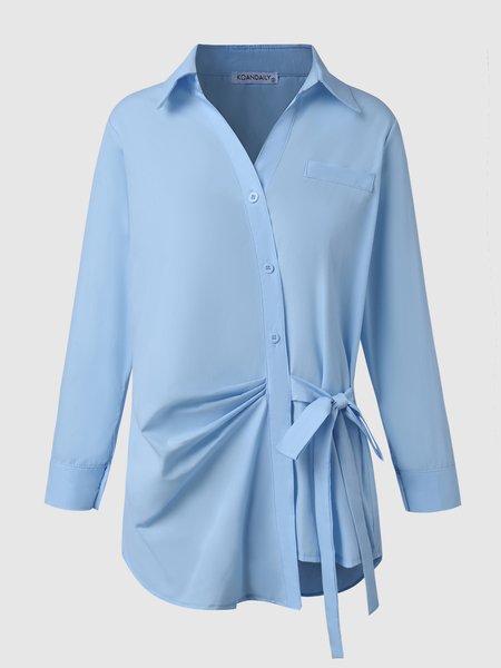 

Cotton Casual Shirt, Blue, Mini Dresses